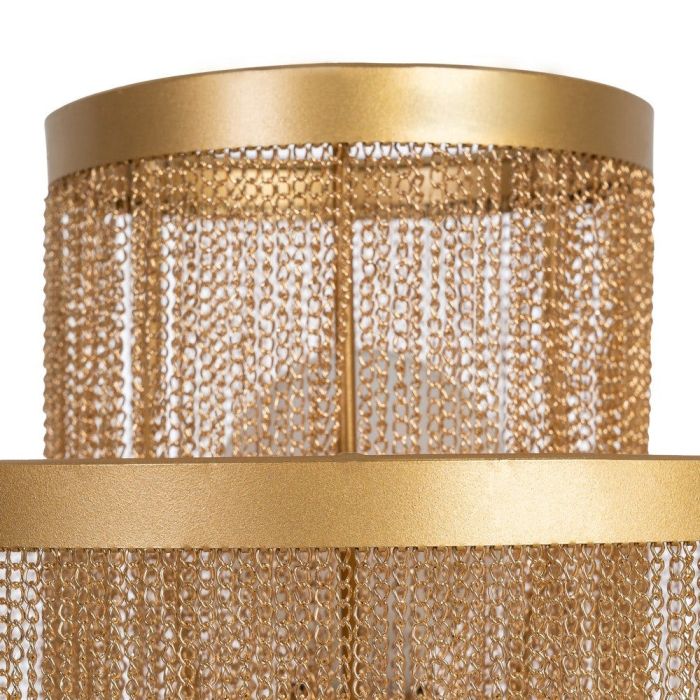 Lampă de masă aurie din metal cu design glam [2]