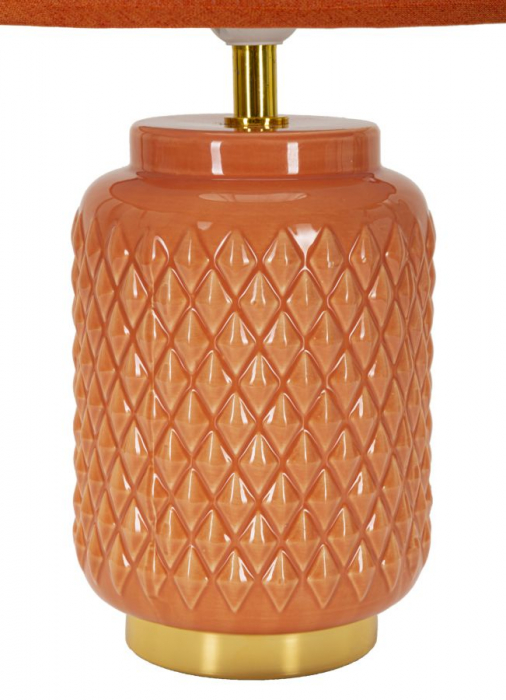 Lampa de masa portocalie | Iluminat vibrant | CreativDeco [2]