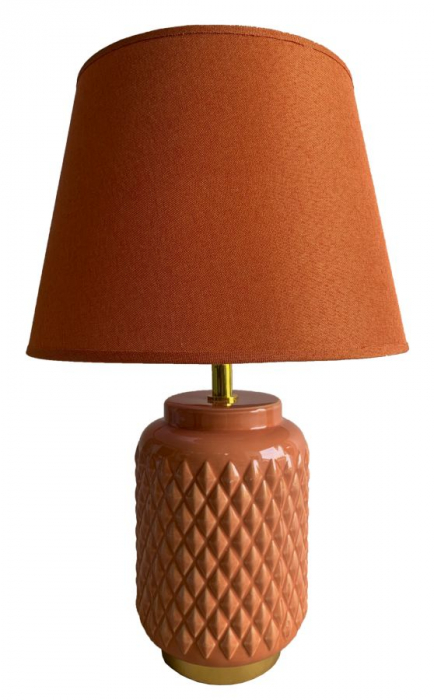 Lampa de masa portocalie | Iluminat vibrant | CreativDeco [1]
