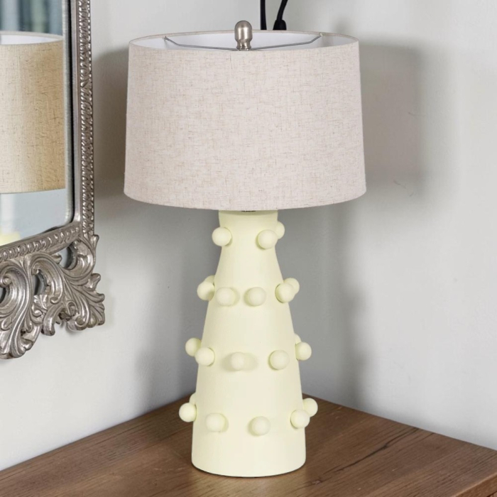 Lampa masa crem ceramica decor clasic [2]