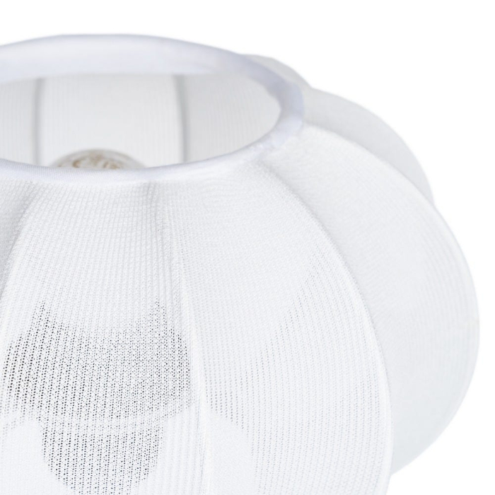 Lampă de masă cu bază ceramică imitație marmură și abajur din bumbac [3]