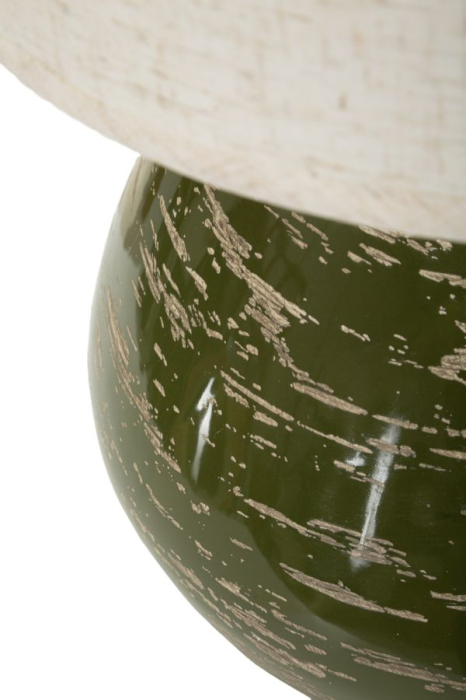 Lampă de masă verde bază plină rotunjită [3]