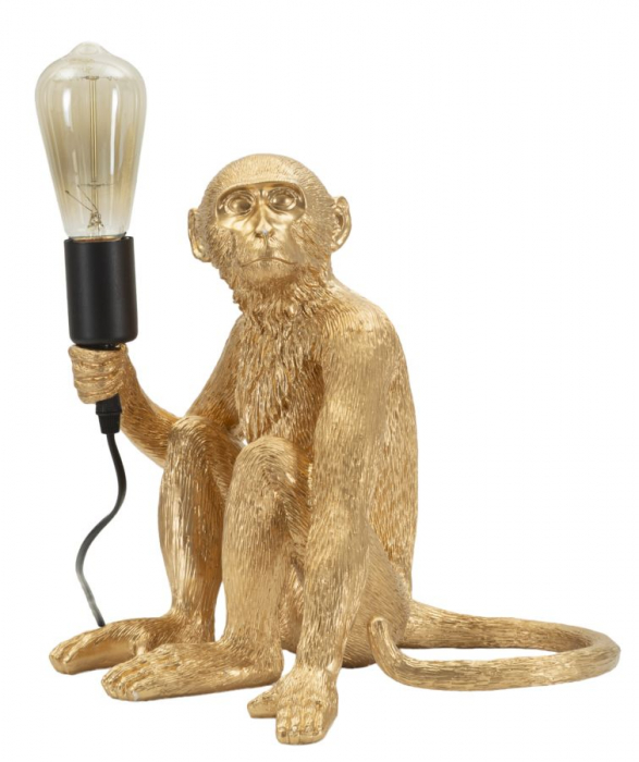 Lampă decorativă modernă aurie din rășină maimuță Monkey [1]