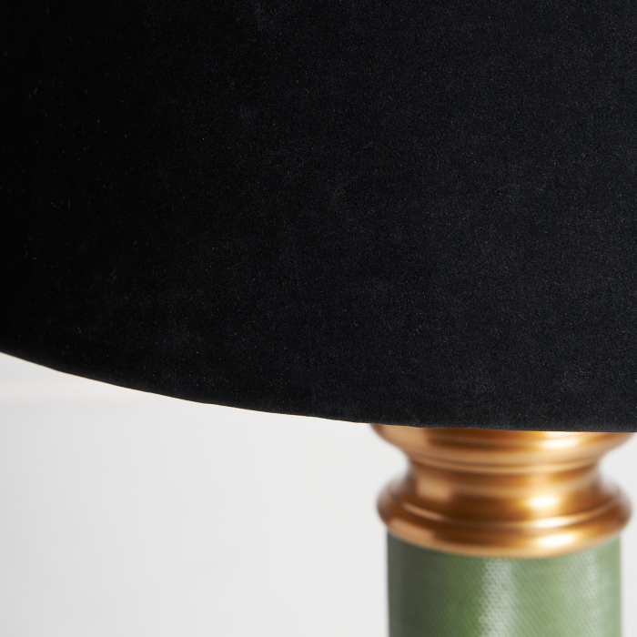 Lampa masa provensala aluminiu verde negru | Iluminat romantic [3]