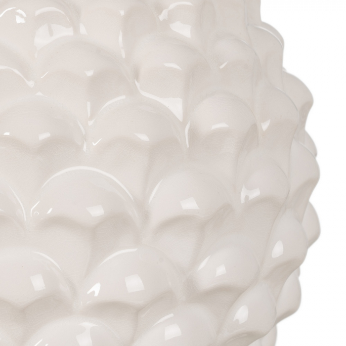 Lampa ceramica alba cu abajur natural|Lampi moderne pentru decor minimalist sau scandinav [5]
