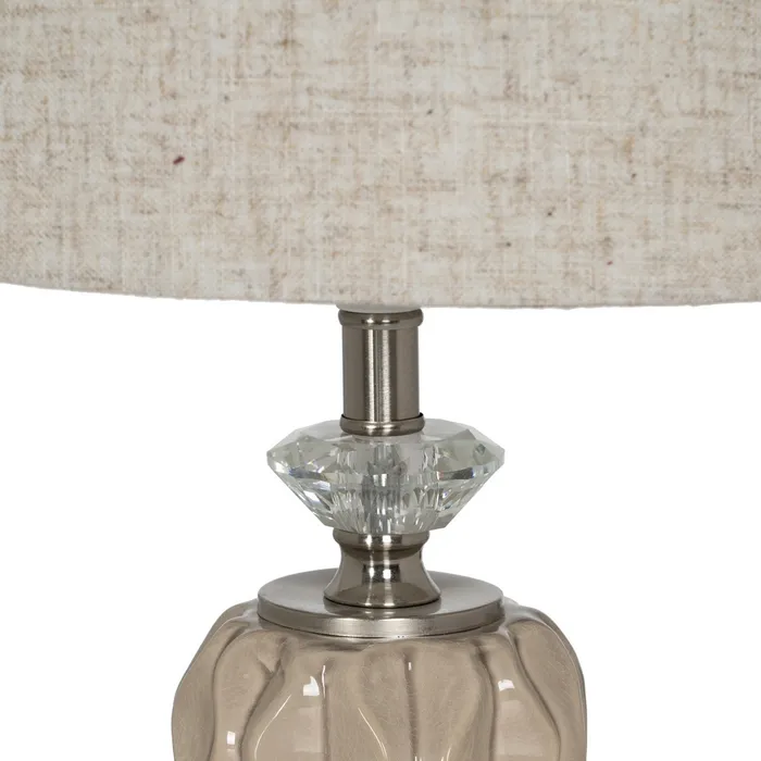 Lampa bej-argintie moderna|Lampi de masa pentru decor de lux [4]