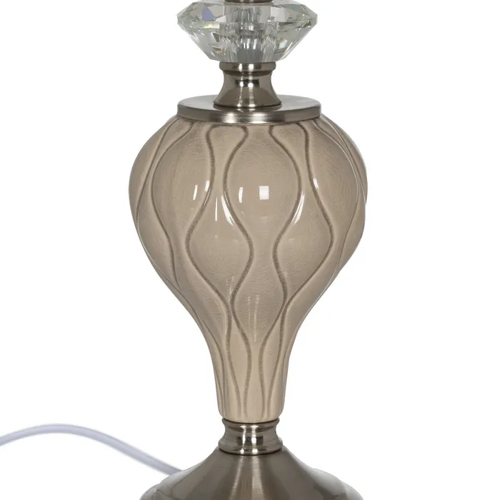 Lampa bej-argintie moderna|Lampi elegante pentru decoruri contemporane [5]