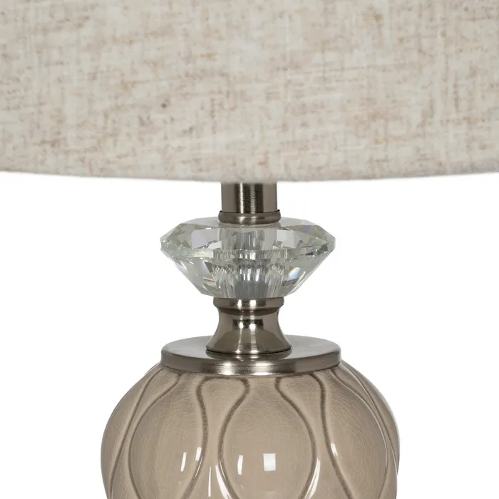 Lampa bej-argintie moderna|Lampi elegante pentru decoruri contemporane [4]