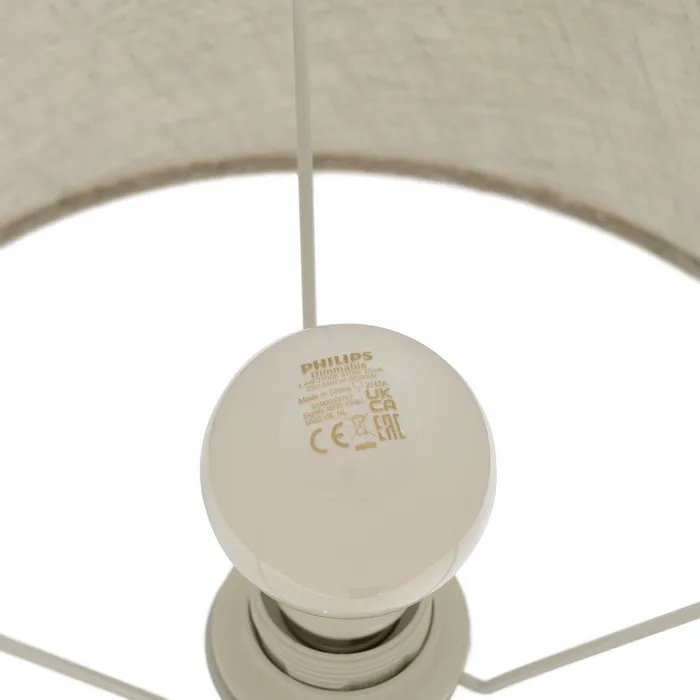 Lampa bej-argintie moderna|Lampi elegante pentru decoruri contemporane [6]