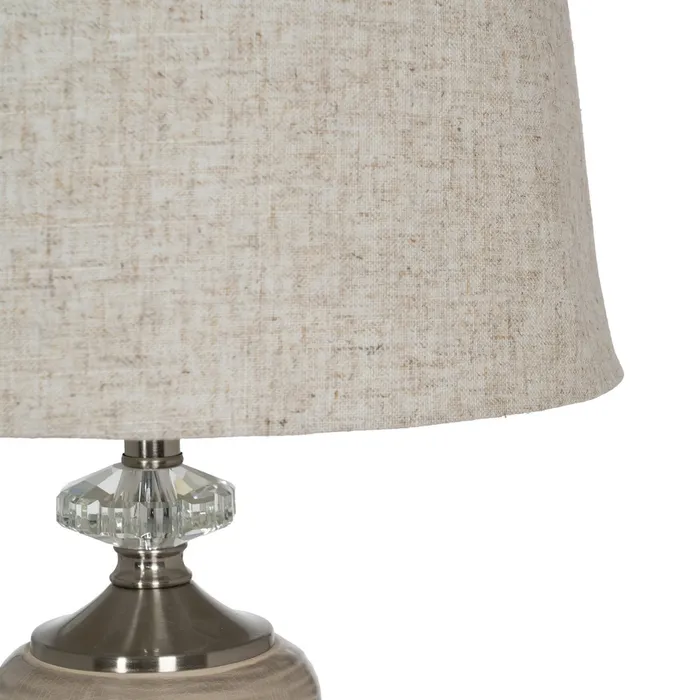 Lampa bej-argintie cristal|Lampi de masa elegante pentru decor de lux [3]