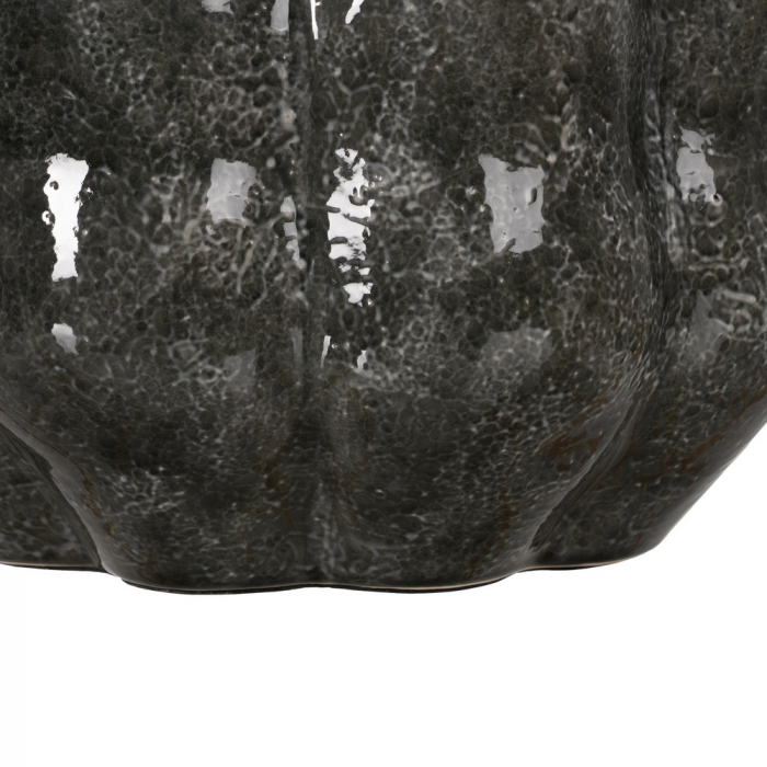 Lampa gri ceramica cu abajur textil pentru decor sobru|Lampi naturale pentru decoruri moderne [7]