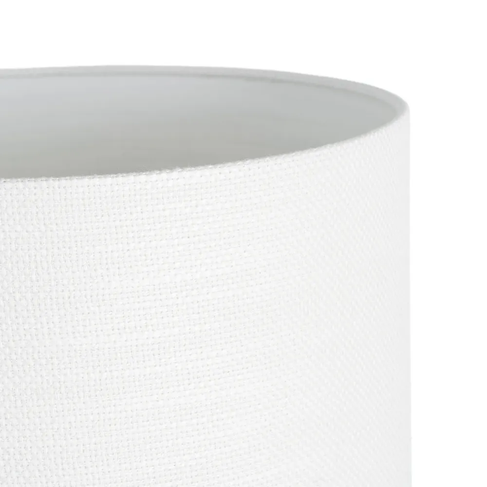 Lampă de masă din ceramică verde cu abajur din stofă albă și bază reliefată [3]