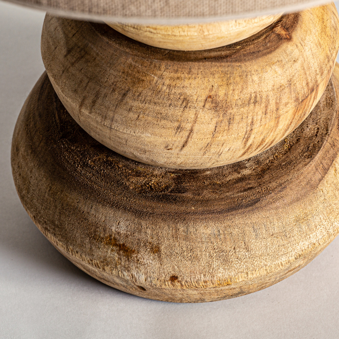 Lampa masa provensala lemn salcam iuta|Lampi rustice [3]