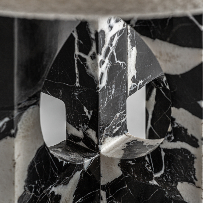Lampa masa Art Deco marmura bicolora|Lampile elegante [3]