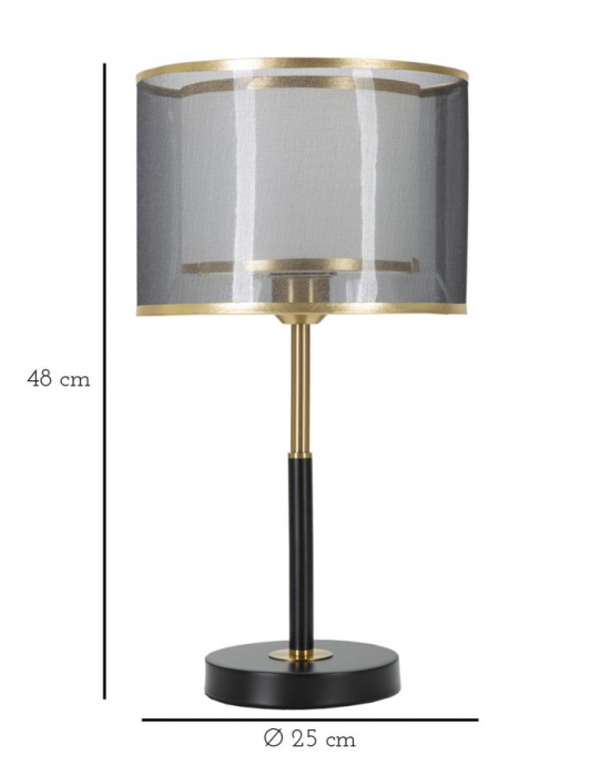 Lampă de masă abajur metal [6]
