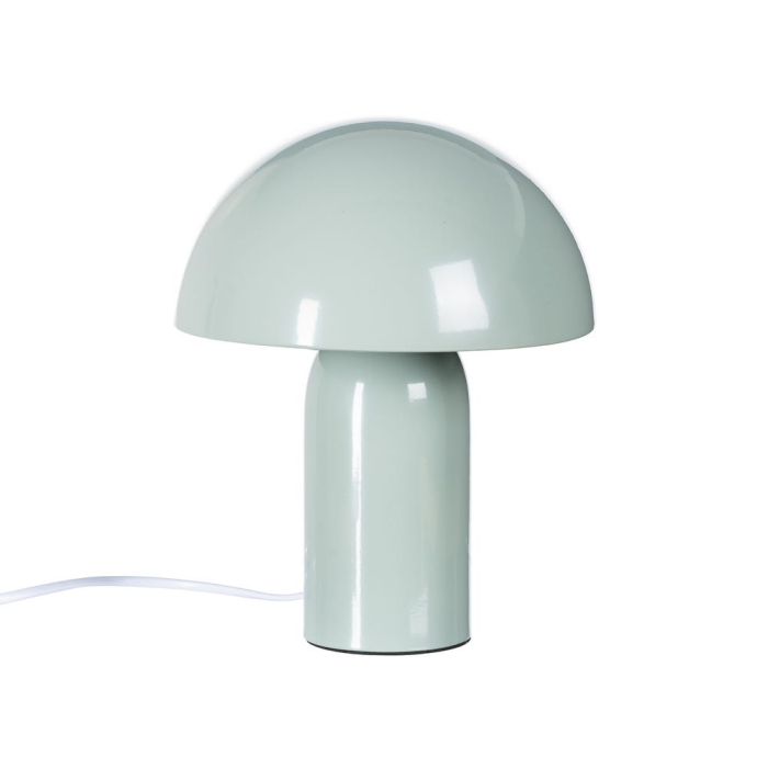 Lampă de masă din metal verde deschis tip ciupercă – pastel [1]