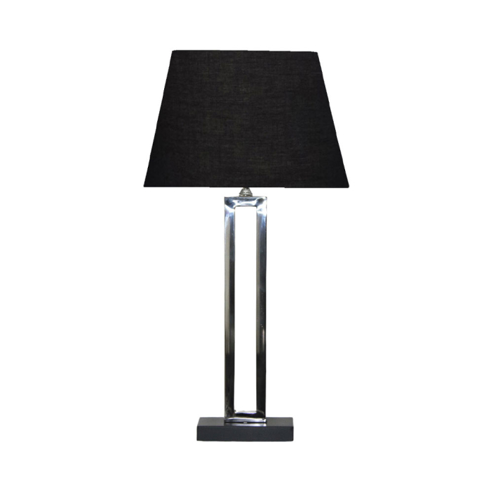 Lampă de masă oțel argintiu negru moderna [1]