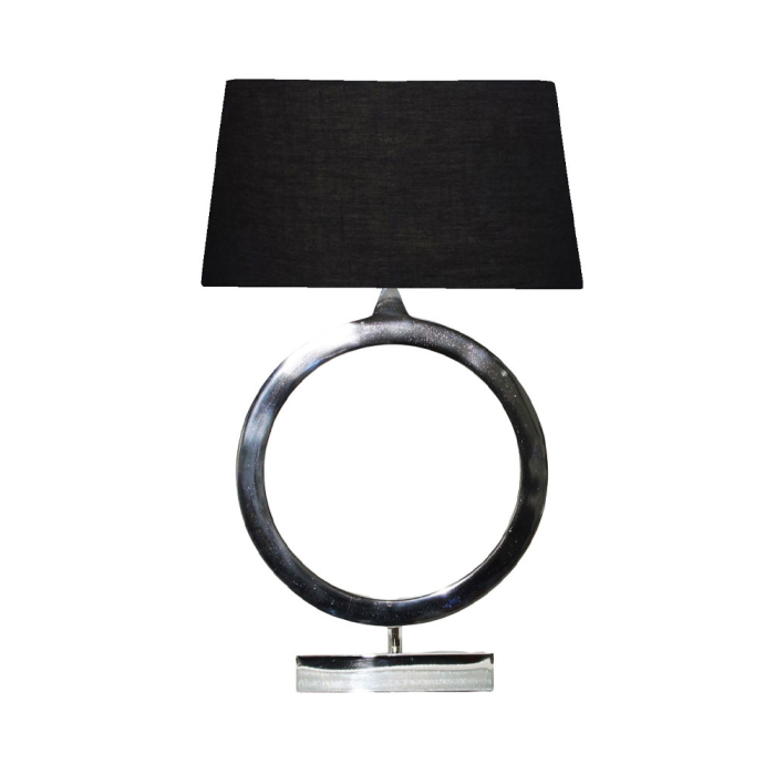Lampă de masă oțel argintiu negru compacta [1]