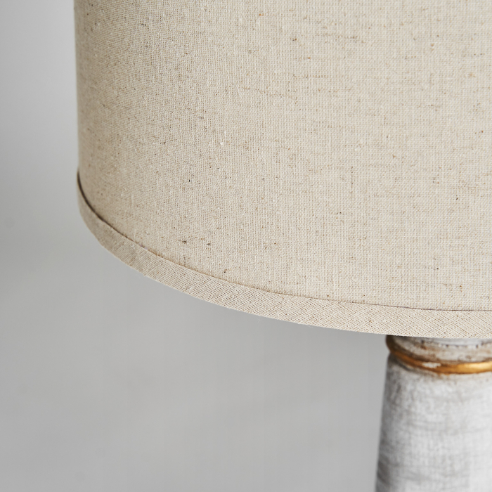 Lampa masa provensala alba si aurie|Iluminat rustic elegant [5]