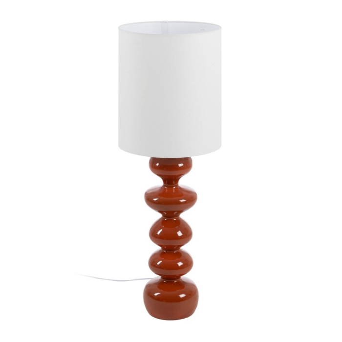 Lampa de masă din rășină teracotă – formă totemică [1]