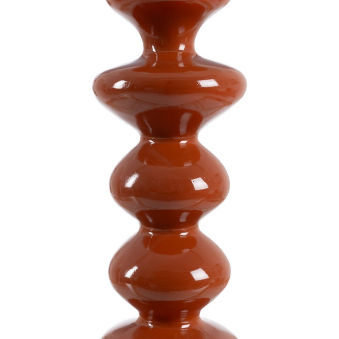 Lampa de masă din rășină teracotă – picior totem lucios [5]