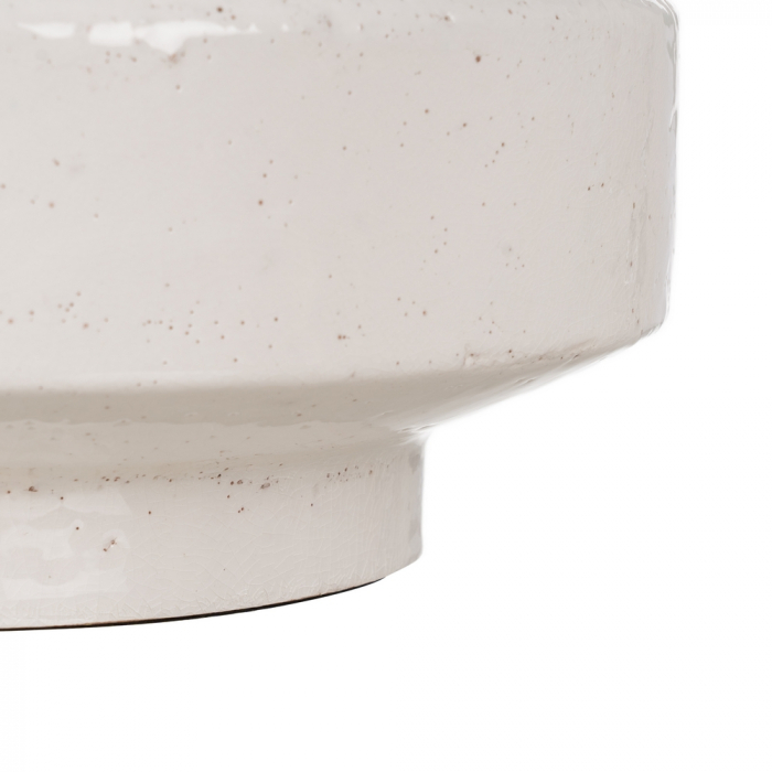 Lampa din teracota alba cu abajur in pentru iluminat cald|Lampi rustice pentru decoruri naturale [7]