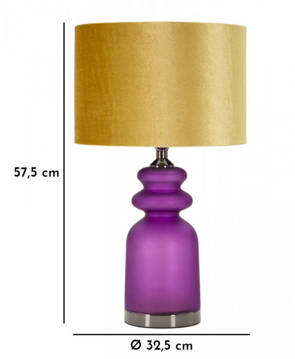 Veioza rafinata violet | Iluminat intim CreativDeco [7]