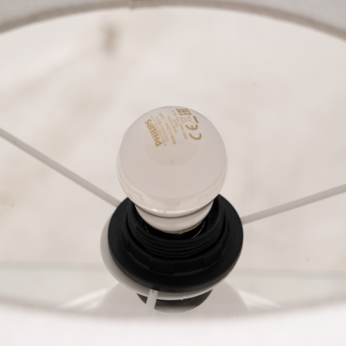 Lampa ceramica alba inalta pentru decor simetric|Lampi decorative pentru interioare moderne [5]