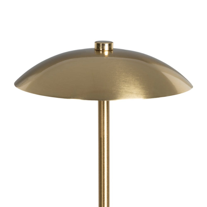 Lampă LED cu abajur metalic auriu tip ciupercă [3]
