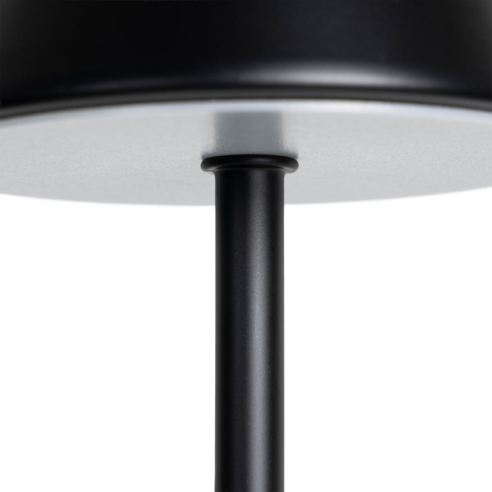 Lampă LED portabilă cu abajur conic negru [4]
