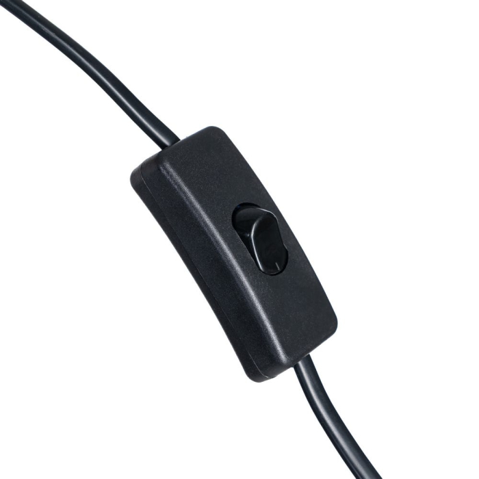 Lampă de masă maro cu bază din lemn și abajur din bumbac [7]