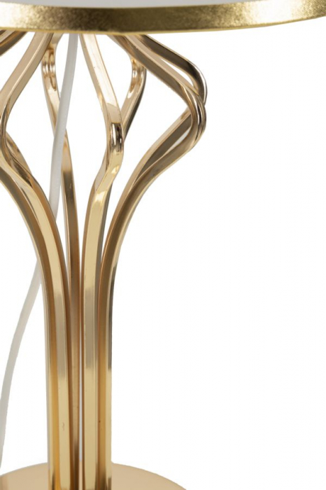 Veioza metalica aurie | Lampa de masa versatila CreativDeco [3]