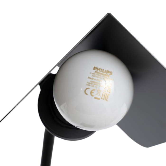 Lampă de masă neagră cu abajur Linea [7]