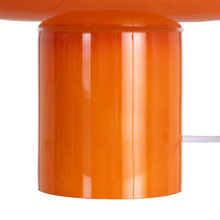 Lampă de masă portocalie cu design Halo [4]