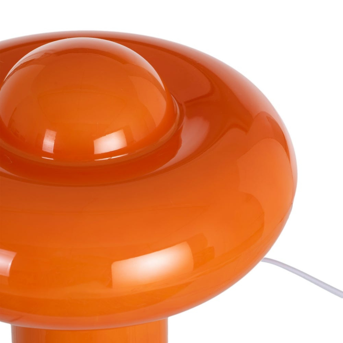 Lampă de masă portocalie cu design Halo [3]