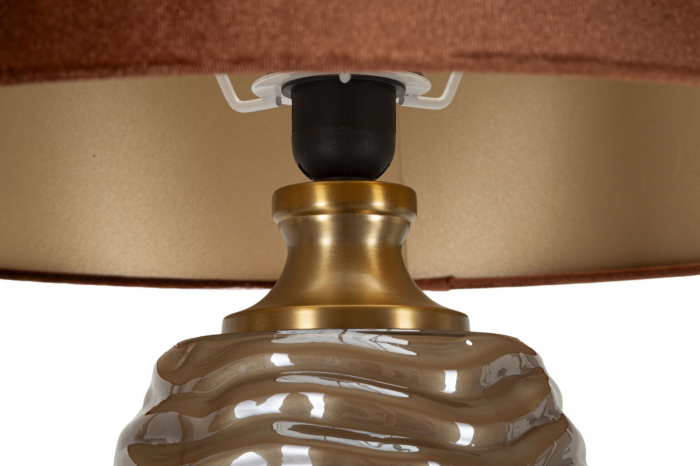 lampa decor glam bej maronie, creativdeco [4]