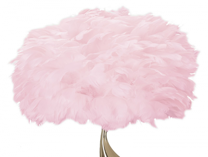 Lampa de masa roz | Veioza cu pene glamour CreativDeco [2]