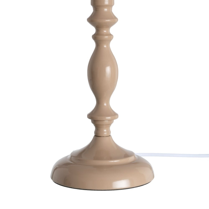 Lampă de masă taupe cu bază decorativă [6]
