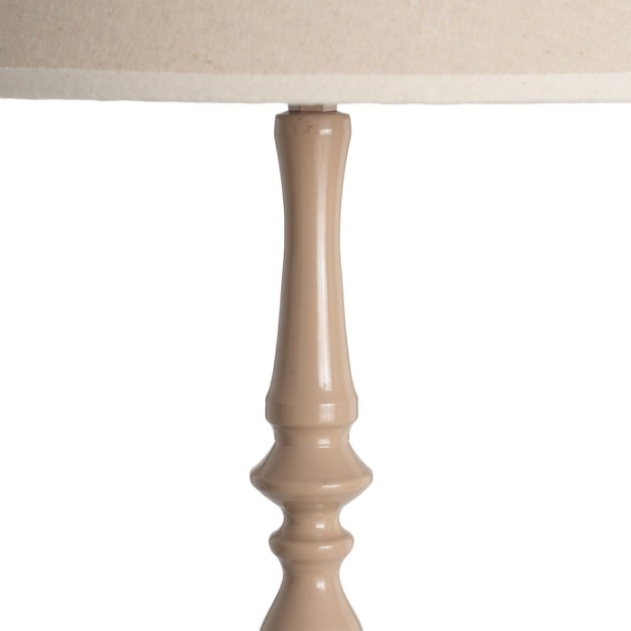 Lampă de masă taupe cu bază decorativă [5]