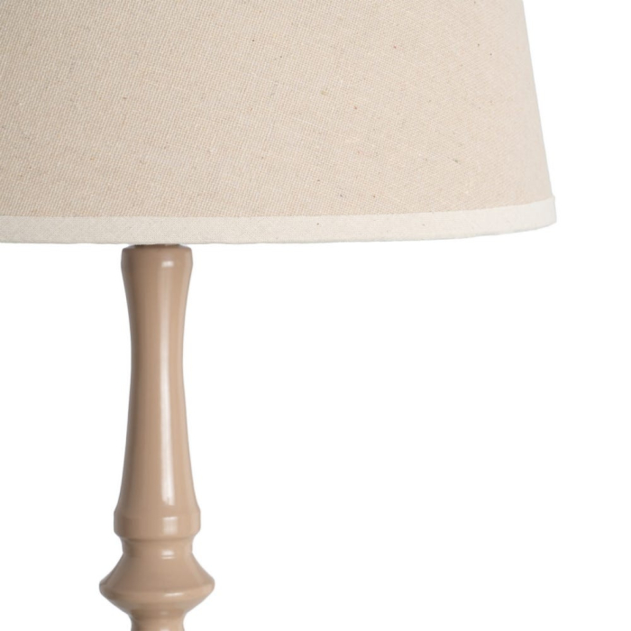 Lampă de masă taupe cu bază decorativă [2]