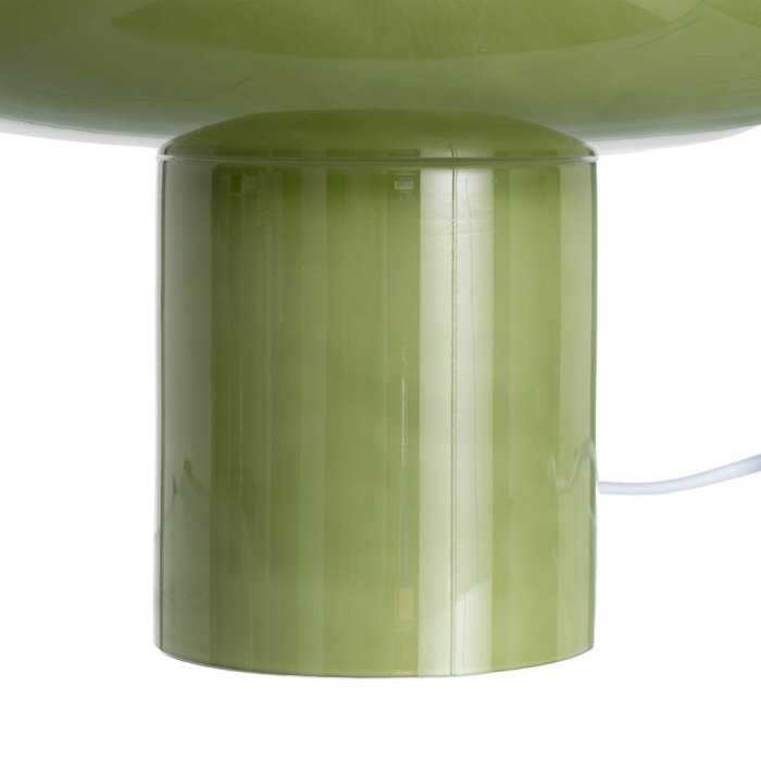Lampă de masă verde retro din sticlă [4]