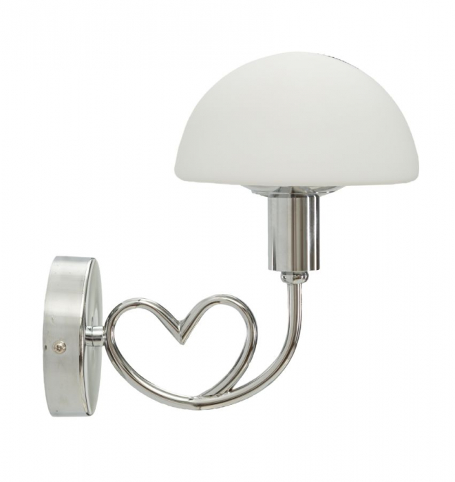 Lampa perete argintie | Design contemporan | CreativDeco [1]