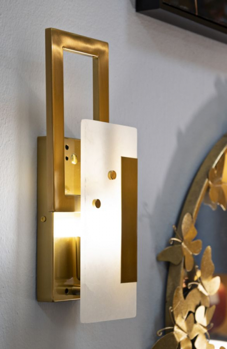 Aplica geometrica aurie | Iluminat decorativ | CreativDeco [2]