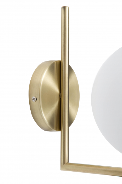 Aplica Glamy, auriu/alb, fier/sticla [5]