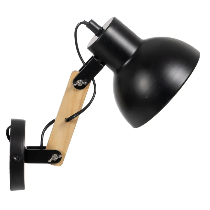 Lampa de perete din metal și lemn|Corpuri de iluminat moderne [3]