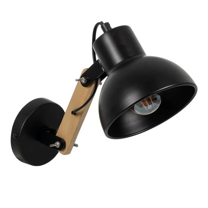 Lampa de perete din metal și lemn|Corpuri de iluminat moderne [2]