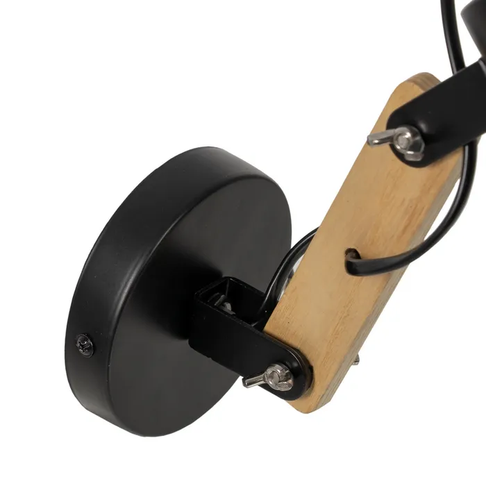 Lampa de perete din metal și lemn|Corpuri de iluminat moderne [7]