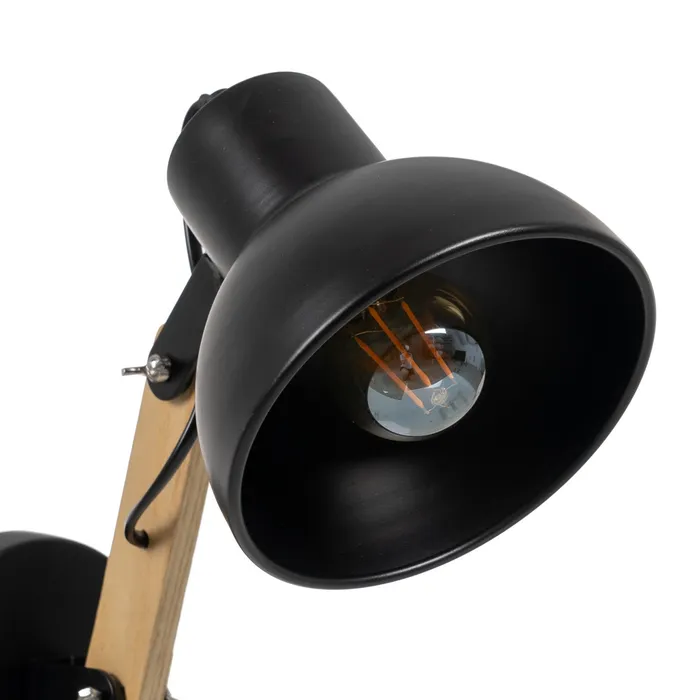 Lampa de perete din metal și lemn|Corpuri de iluminat moderne [6]