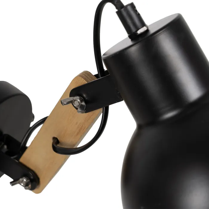 Lampa de perete din metal și lemn|Corpuri de iluminat moderne [4]