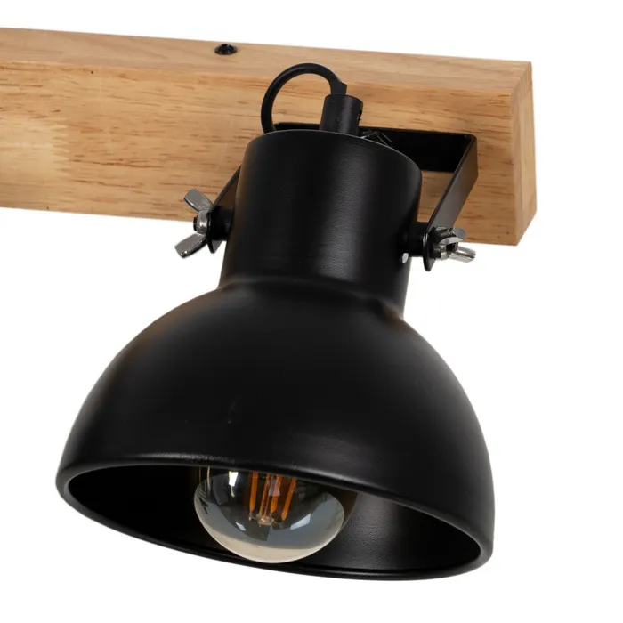Lampă de perete dublă metal și lemn|Corpuri de iluminat pentru decor modern [5]